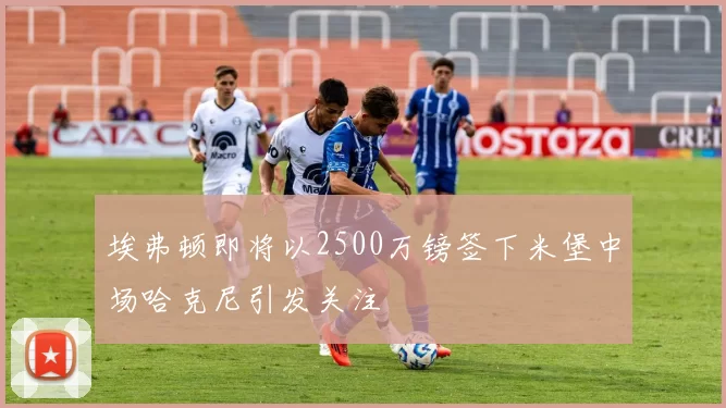 埃弗顿即将以2500万镑签下米堡中场哈克尼引发关注